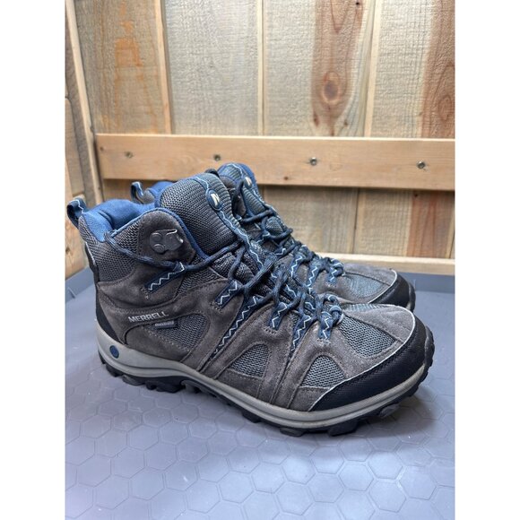 Merrell Other - Merrell Mens Hiking Boots Castle Rock/Dark Denim Size 9.5M